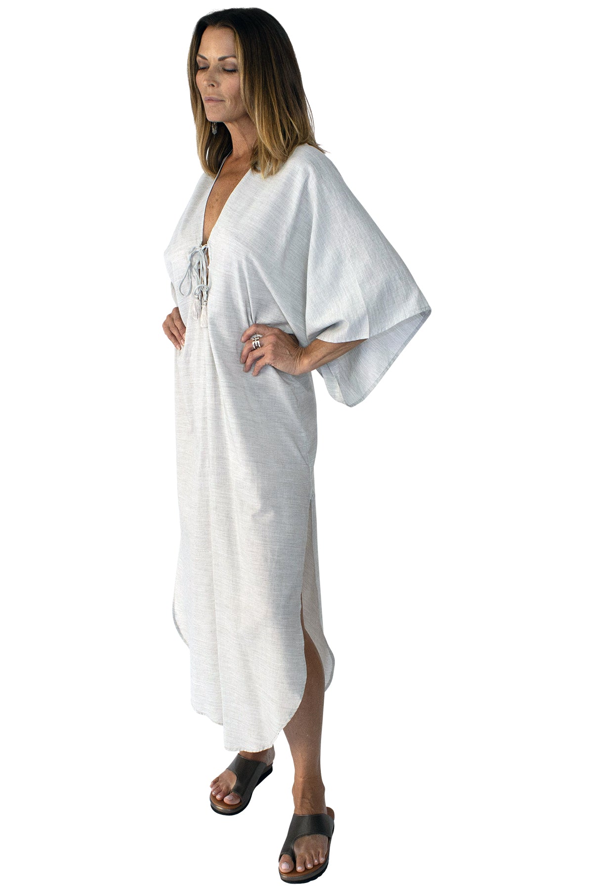 Linen Kaftan Dress Linen Kaftan Dress